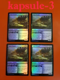 4x Topaz Dragon | FOIL | Battle for Baldur's Gate | MTG Magic Cards - Image 1