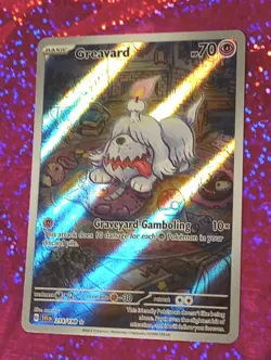 Pokemon Greavard Illustration Rare 214/198 Scarlet & Violet Base Set Mint/NM - Image 1