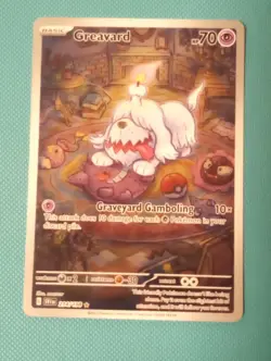 Pokemon Greavard Illustration Rare 214/198 Scarlet & Violet Base Set Mint/NM - Image 5