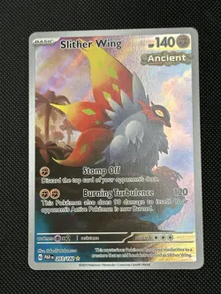 Pokemon TCG Slither Wing Illustration Rare Holo SV04: Paradox Rift 203/182 - Image 1
