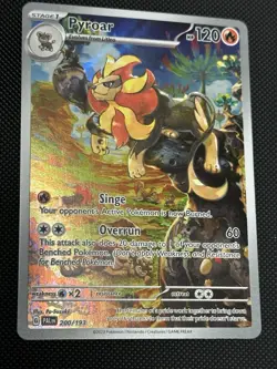 Pokemon TCG Pyroar Illustration Rare Full Art Sv02: Paldea Evolved 200/193 Holo - Image 1