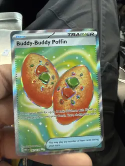Buddy-Buddy Poffin Holo Ultra Rare Full Art Pokemon Mega Evolution 167/132 NM - Image 1
