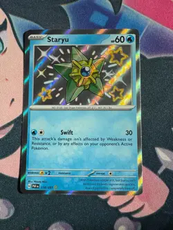 Staryu 118/091 Shiny Rare Paldean Fates Pokemon Near Mint - Image 1