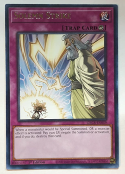Yu-Gi-Oh! -3X Solemn Strike - GRCR-EN059 - Rare - 1st Ed - New - NM/M - Image 1