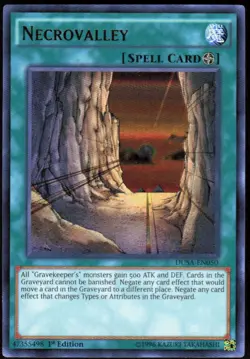 Necrovalley DUSA-EN050 Ultra Rare Duelist Saga Yu-Gi-Oh Near Mint - Image 1