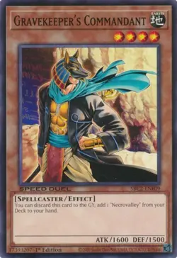 Yugioh! Gravekeeper's Commandant - SBC2-ENF09 - Common - 1st Edition Near Mint, - Image 1