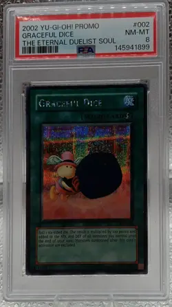 PSA 8 Graceful Dice Yu-Gi-Oh! PROMO The Eternal Duelist Soul EDS-002 2002 TCG - Image 1