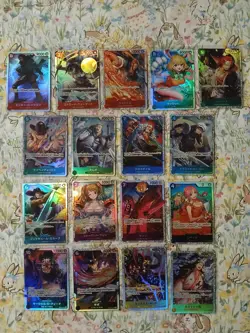One Piece TCG Japanese Lot ×17 SR Super Rares Only (No Duplicates) - Image 1