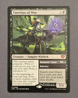 Emeritus of Woe NM Secrets of Strixhaven MTG 0080 Mythic - Image 1