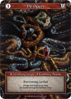 FOIL Sorcery Contested Realm - Pit Vipers (Foil) - Beta (B) - Image 1