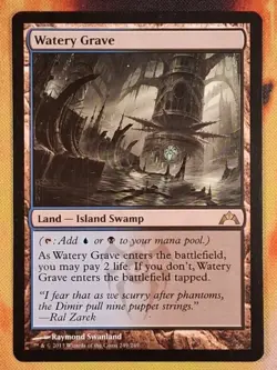 Magic: The Gathering Watery Grave Gatecrash Rare Land Blue Black Regular 249/249 - Image 1