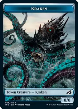 MTG Kraken Token [IKO - 6] LP - Image 1