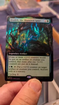 1x Ozolith the Shattered Spire Extended Art Foil NM March of the Machine MTG x1 - Image 1