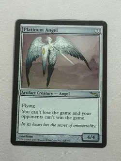 MTG FOIL Platinum Angel Mirrodin Magic the Gathering - Image 1
