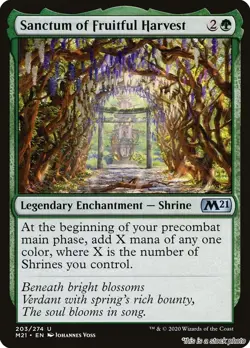 Sanctum of Fruitful Harvest [M21 - 203] - NM TCG MTG - Image 1