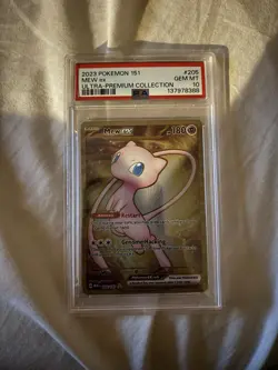 Pokemon TCG Mew EX 205/165 Gold Metal 151 Eng Pokemon Psa 10 - Image 1