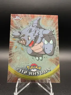 Pokemon Topps Chrome Rhydon #112 LP - Image 1