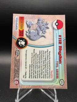 Pokemon Topps Chrome Rhydon #112 LP - Image 2