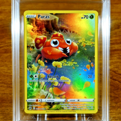 Pokemon SWSH Crown Zenith Paras GG32/GG70 AGS Gem-MT 10 Full Art Holo Rare 2023 - Image 2
