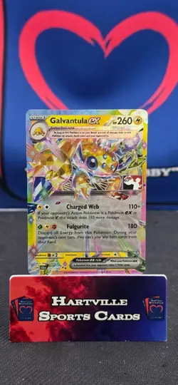 Galvantula EX 051/142 Prize Pack Series Play Stamped Pokemon Card - Image 1