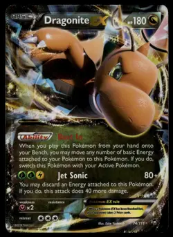 XY - Furious Fists #74/111 Dragonite EX - Image 1