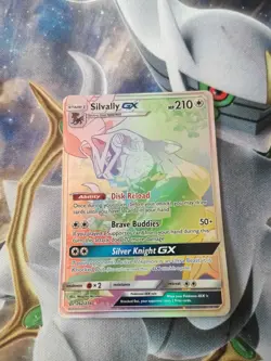 Pokemon TCG Silvally Cosmic Eclipse 262/236 Rainbow Rare - Image 1