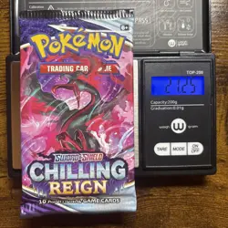 Heavy 21.25g Pokemon Sealed Chilling Reign Booster Pack New Factory Sealed - Image 1