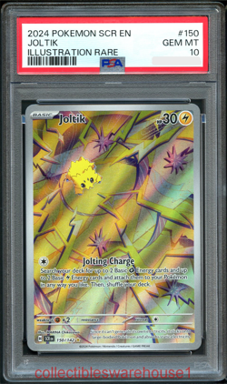 Pokemon Stellar Crown Joltik 150 PSA 10 - Image 1