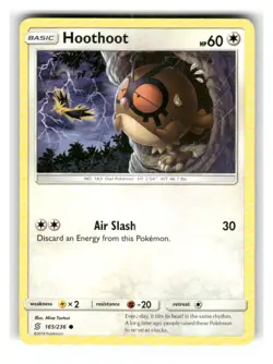 Hoothoot 165/236 Common Unified Minds Pokemon Lightly Played - Image 1
