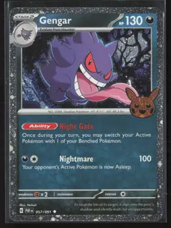 Gengar (Cosmos Holo) 057/091 Holo Trick or Trade BOOster 2024 Pokemon NM - Image 1