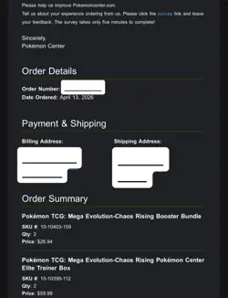 LOT OF X2 (PRESALE) Chaos Rising Pokemon Center ETB Elite Trainer Box Pokemon ✅ - Image 2