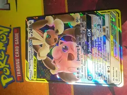 Pokemon TCG Mega Lopunny & Jigglypuff GX 165/236 Cosmic Eclipse Mint Condition - Image 3
