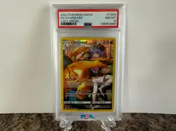 Charizard Full Art PSA 8 NM-MT 2022 Pokemon SWSH Lost Origin TG03 - Image 1