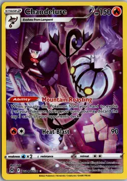Chandelure Ultra Rare SWSH11: Lost Origin Trainer Gallery TG04/TG30 NM Pokemon - Image 1