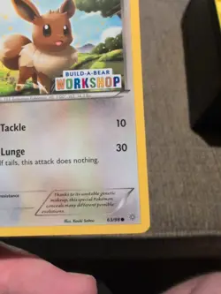 Pokemon Eevee Build a Bear Workshop Promo Card 63/98 Nm - Image 2