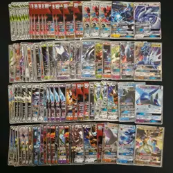100 Lot All Gx RR Pokemon Chinese Card Holo Rare Lugia Zekrom Glaceon A4 FI38 - Image 1
