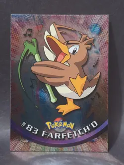 Farfetch'd #83 Pokemon Holo Foil Topps Blue Logo 1st Ed. TV Animation Edition - Image 1