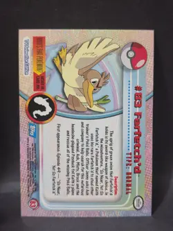 Farfetch'd #83 Pokemon Holo Foil Topps Blue Logo 1st Ed. TV Animation Edition - Image 2