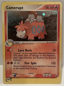 2003 Pokemon Camerupt 4/104 Holo EX Ruby & Sapphire - Image 1