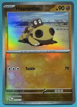 Pokemon Hippopotas Master Ball SV: Prismatic Evolutions 052/131 NM - Image 1