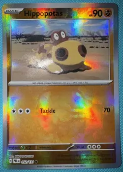 Pokemon Hippopotas Master Ball SV: Prismatic Evolutions 052/131 NM - Image 2