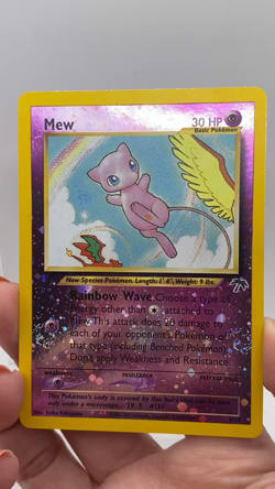 Mew 1/18 Southern Islands Reverse Holo Swirl NM WOTC Pokemon TCG Vintage Single - Image 2
