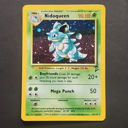 Holo Rare Nidoqueen 12/130 Base Set 2 LP Pokemon Trading Card Game TCG WOTC - Image 1