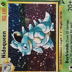 Holo Rare Nidoqueen 12/130 Base Set 2 LP Pokemon Trading Card Game TCG WOTC - Image 5