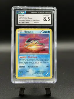 2016 POKEMON SUICUNE BREAKPOINT HOLO RARE #20 GUARDIANS RISING BLISTER CGC8.5 - Image 1