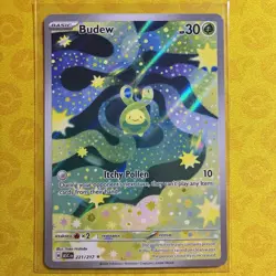 Pokemon TCG Budew 221/217 IR Ascended Heroes Pack Fresh Mint - Image 1
