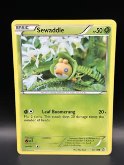 Sewaddle 9/113 - Pokemon Legendary Treasures Card-MP - Image 1