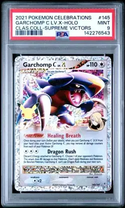 PSA 9 LUXRAY LV. X 109 GARCHOMP LV. X 145 CELEBRATIONS POKEMON MINT BM - Image 4