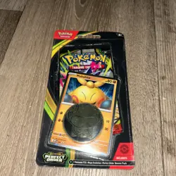 Pokemon Mega Evolution Perfect Order Booster Pack Makuhita Promo Card & Coin - Image 1