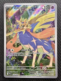 Pokemon Zacian 100/094 Me02: Phantasmal Flames Illustration Rare - Image 1